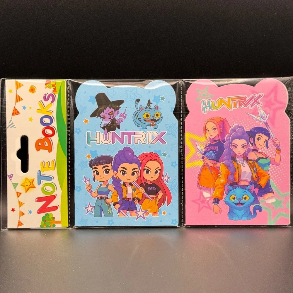 Huntrix‎ KPop Girl Group 2 Mini Notebooks Set Anime Cartoon Style